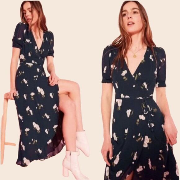 Reformation Bonnie Dress in Size Small Petite in Opaline Floral - Picture 2 of 16